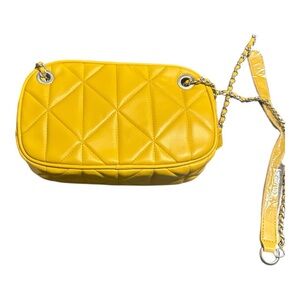 Ecosusi Quilted Mustard Yellow Crossbody Shoulder Bag – NWT